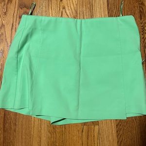Asymmetric Skort Light Lime Green